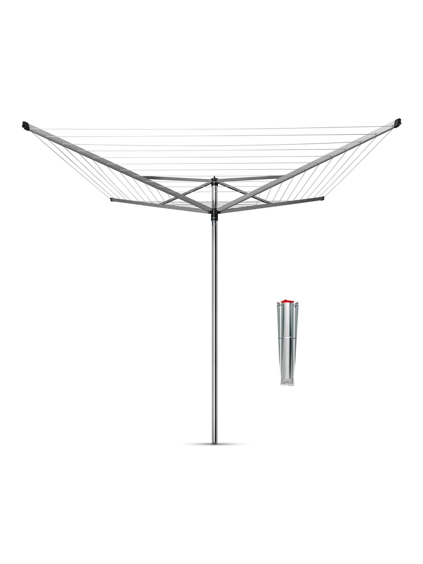 Brabantia Topspinner rotary dryer metallic grey 60m, UK version