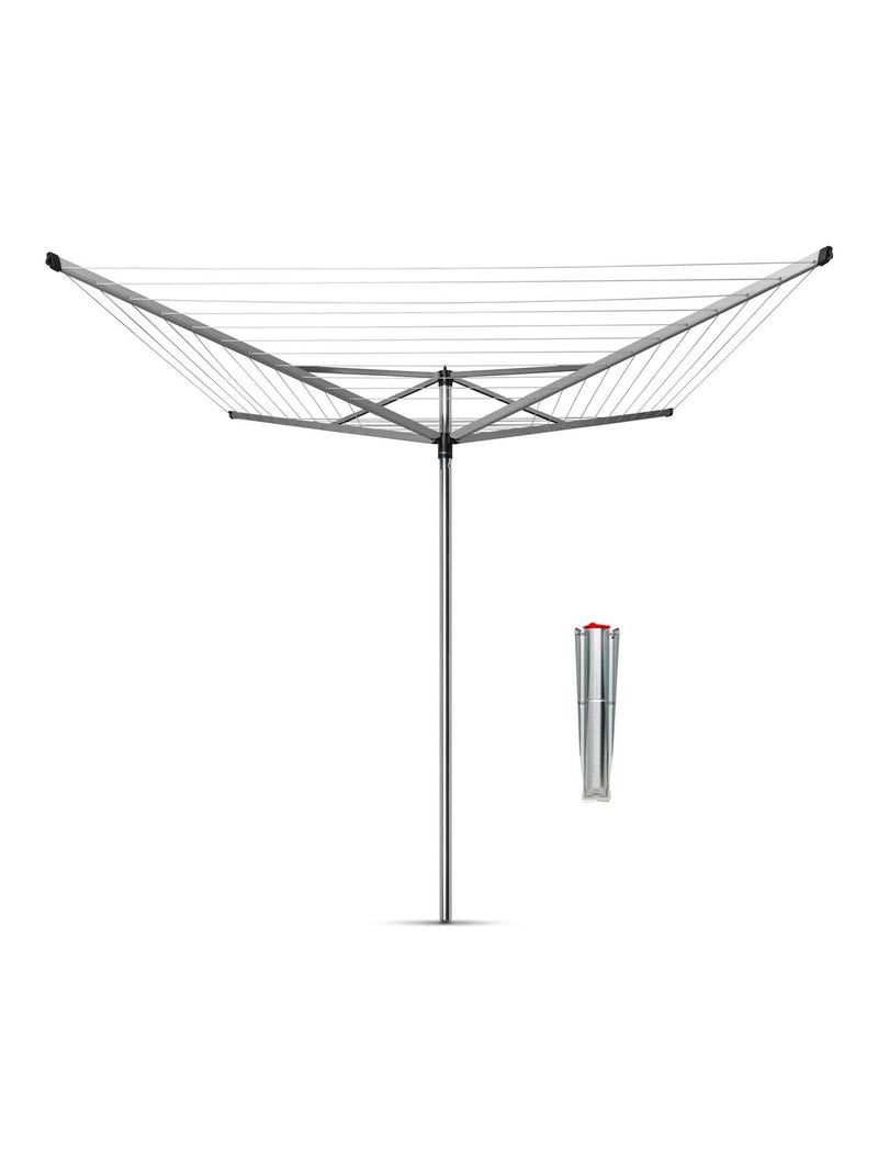Brabantia Topspinner rotary dryer metallic grey 60m, UK version