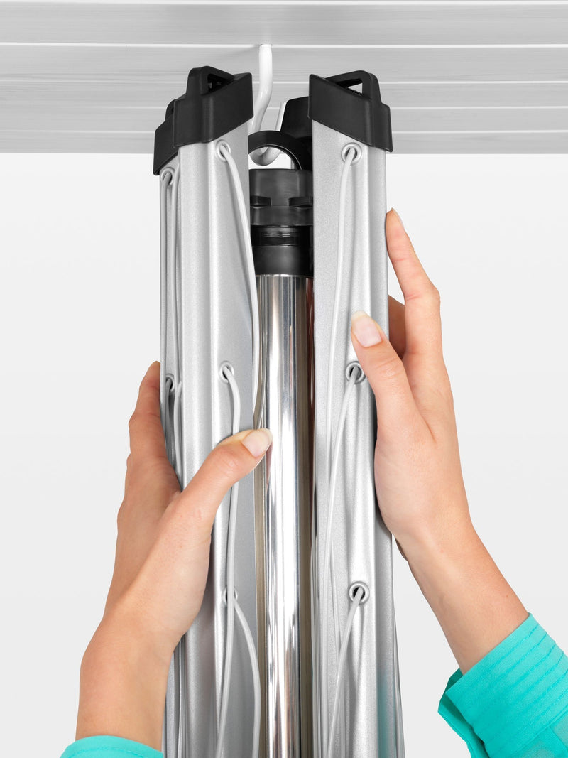 Brabantia Topspinner rotary dryer metallic grey 60m, UK version