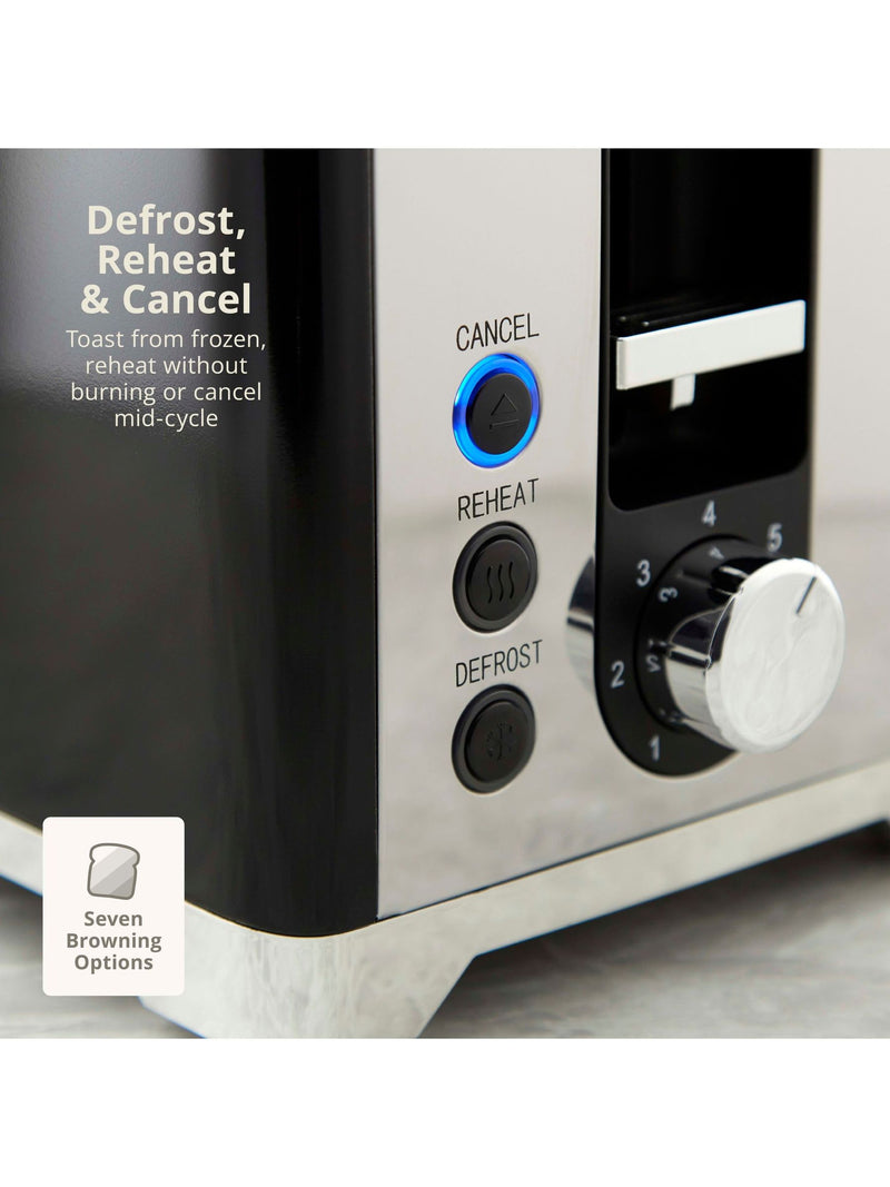 Swan Black Solace 2 slice toaster - British product