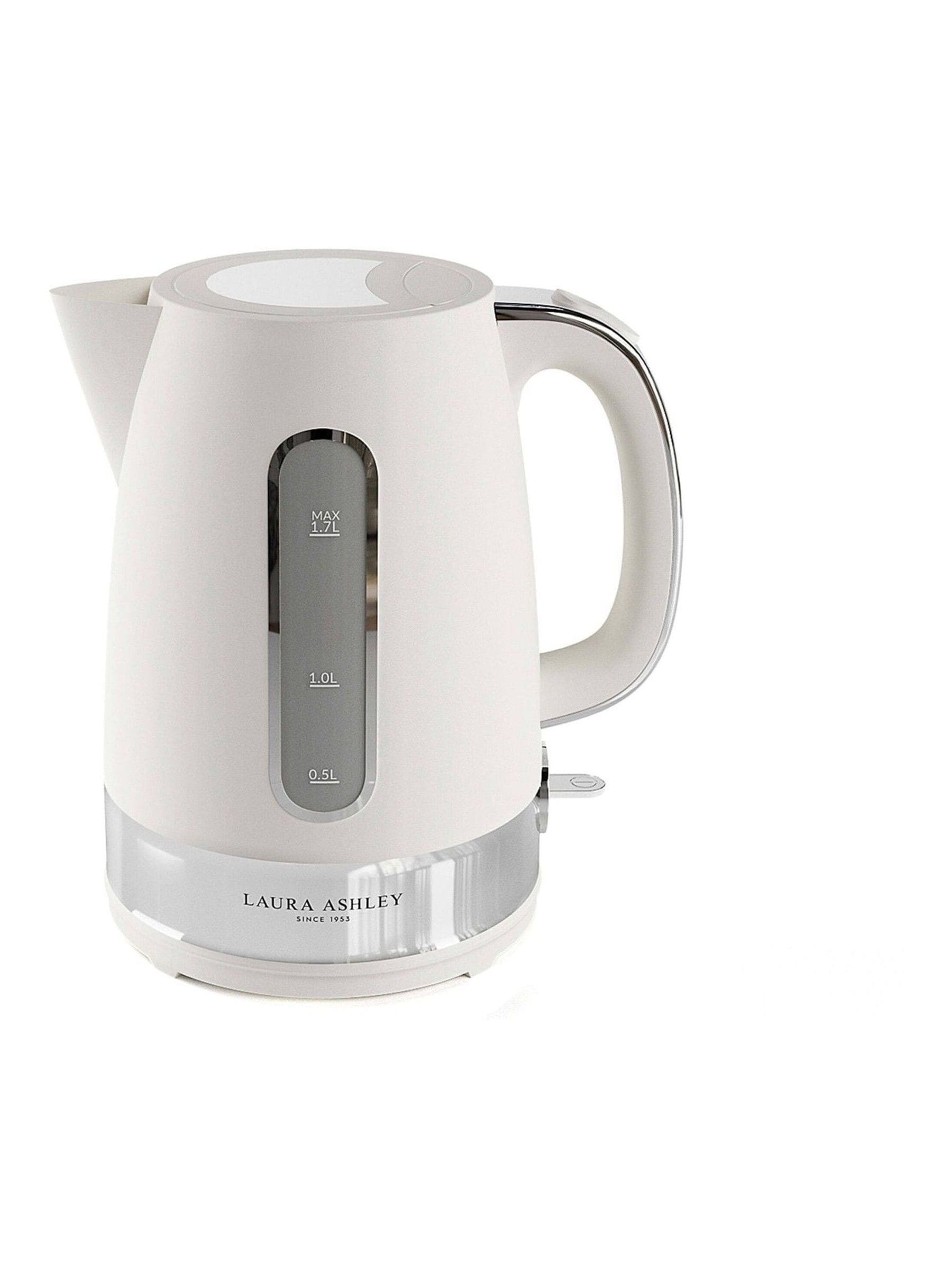 Laura Ashley Cotton White jug kettle 1.7L, imported from the UK