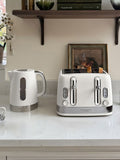 Laura Ashley toaster Cotton White 4 slice - British product
