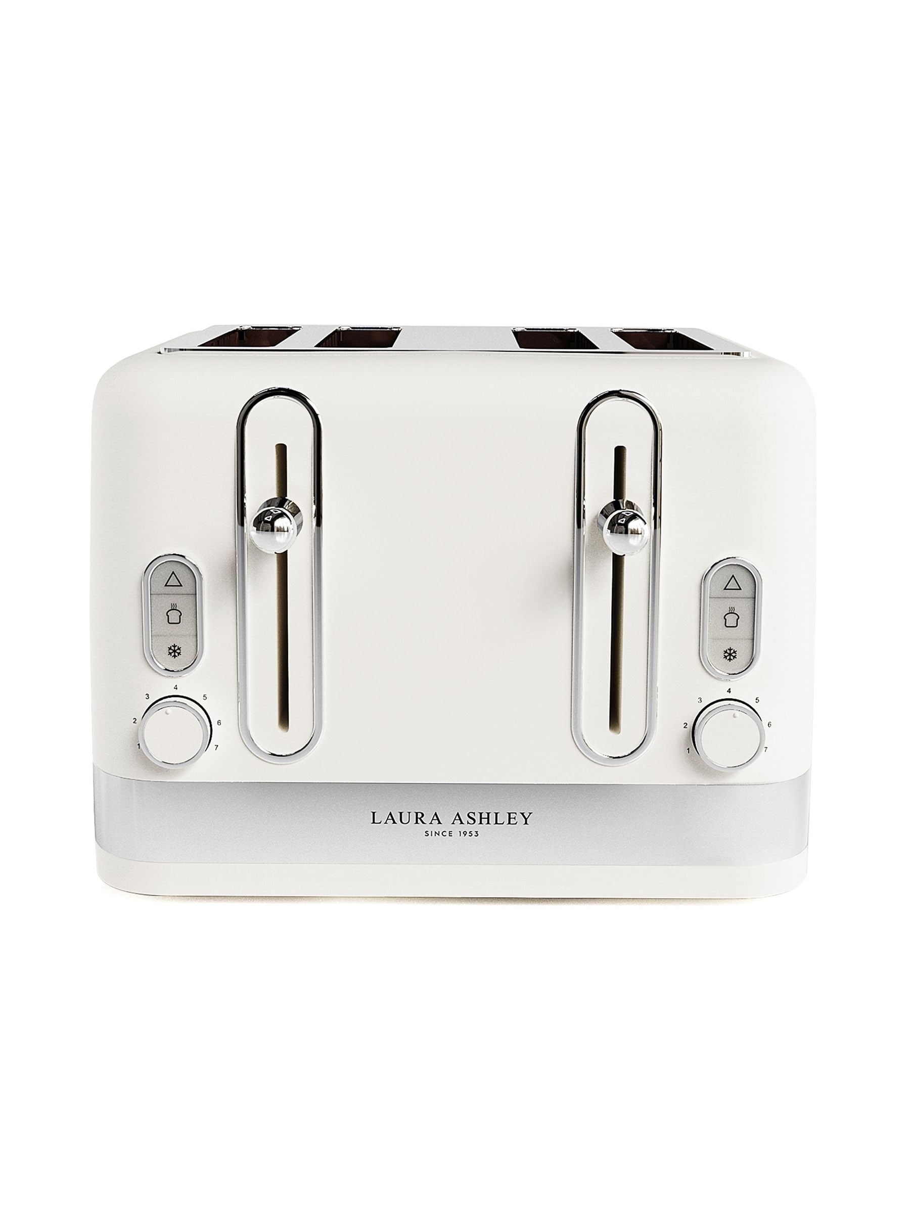 Laura Ashley toaster Cotton White 4 slice - British product