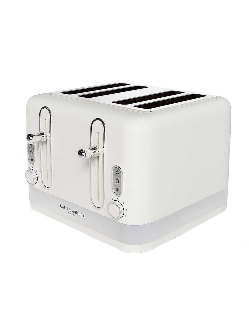 Laura Ashley toaster Cotton White 4 slice - British product