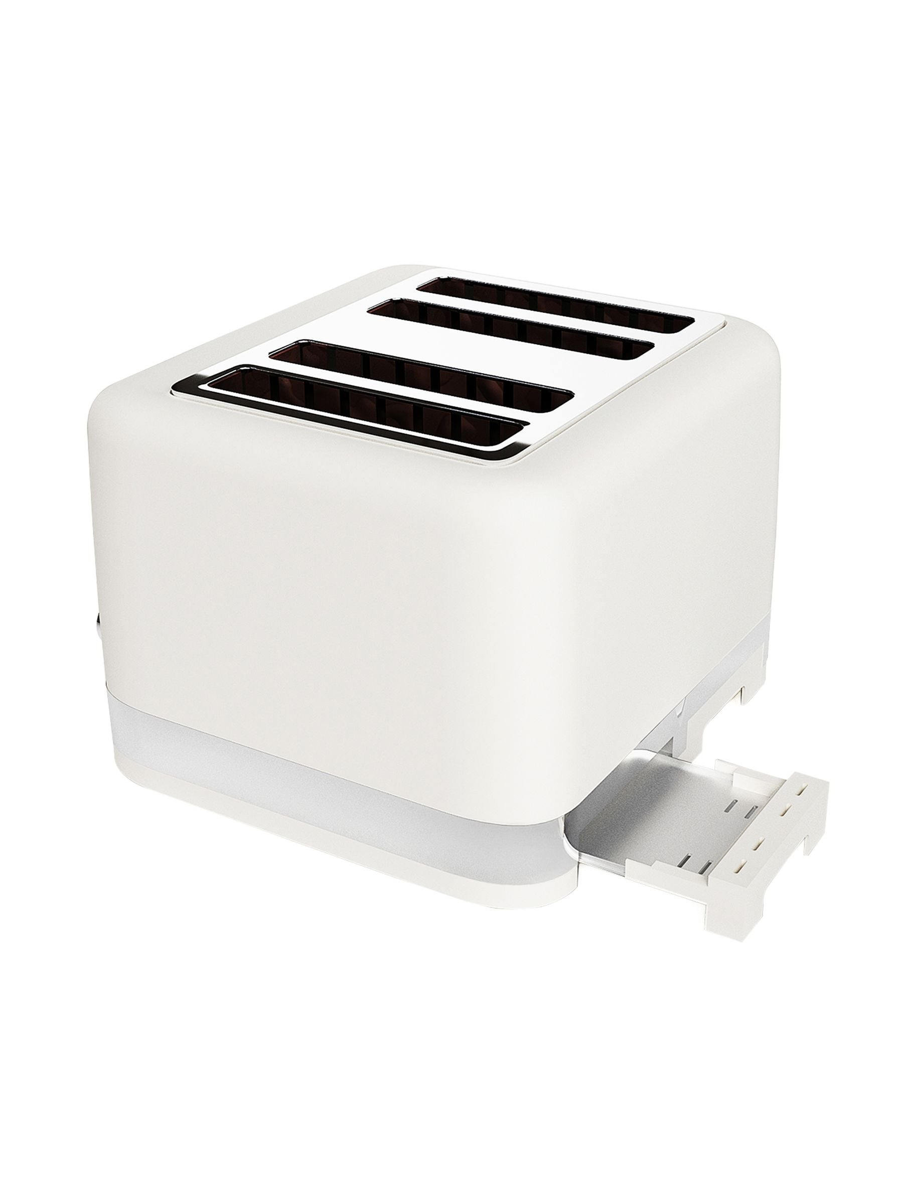 Laura Ashley toaster Cotton White 4 slice - British product