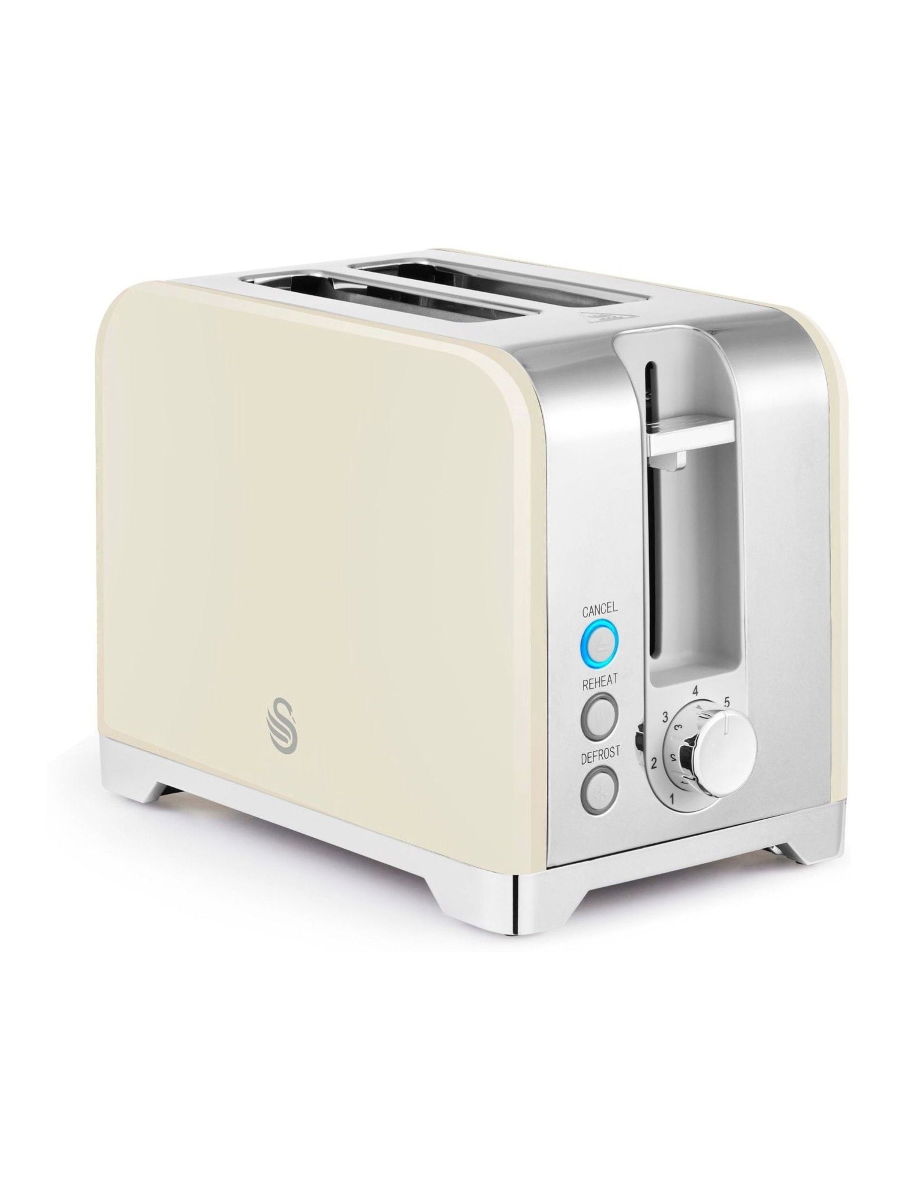 Swan Cream Solace 2 Slice Toaster