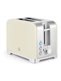 Swan Cream Solace 2 Slice Toaster