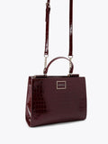 Carvela Wine Red Jessica Mini Tote handbag, imported from the UK