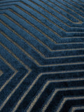 Paoletti Navy Evoke velvet cushion square 55cm, UK version