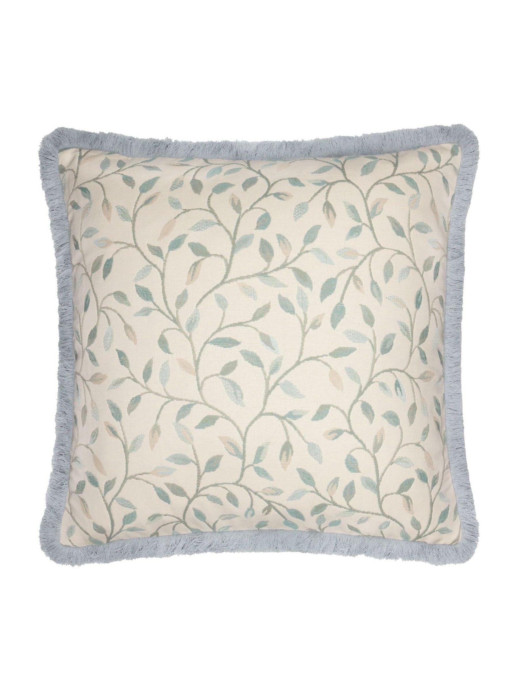 Voyage Maison duck egg jacquard cushion 50cm (British brand)