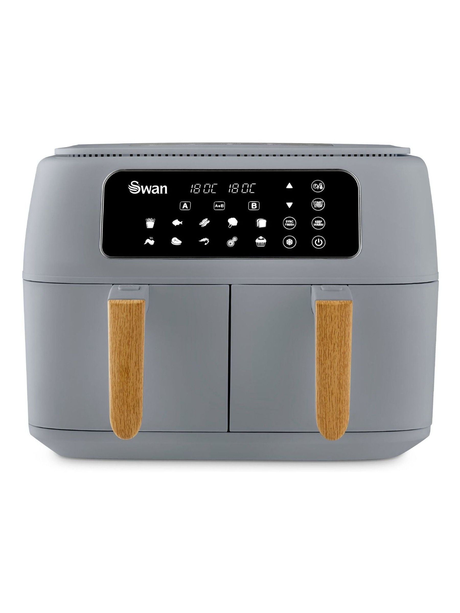 Swan Grey Nordic Duo 13-in-1 Air Fryer ONE (British brand)