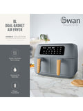 Swan Grey Nordic Duo 13-in-1 Air Fryer