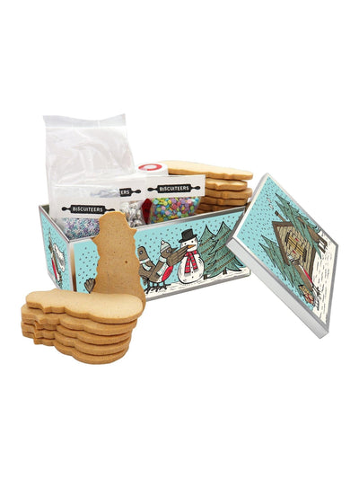 Biscuiteers DIY Snømann Kakeboks