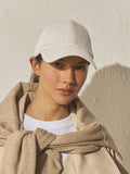 Chocolate brown linen blend cap - British product