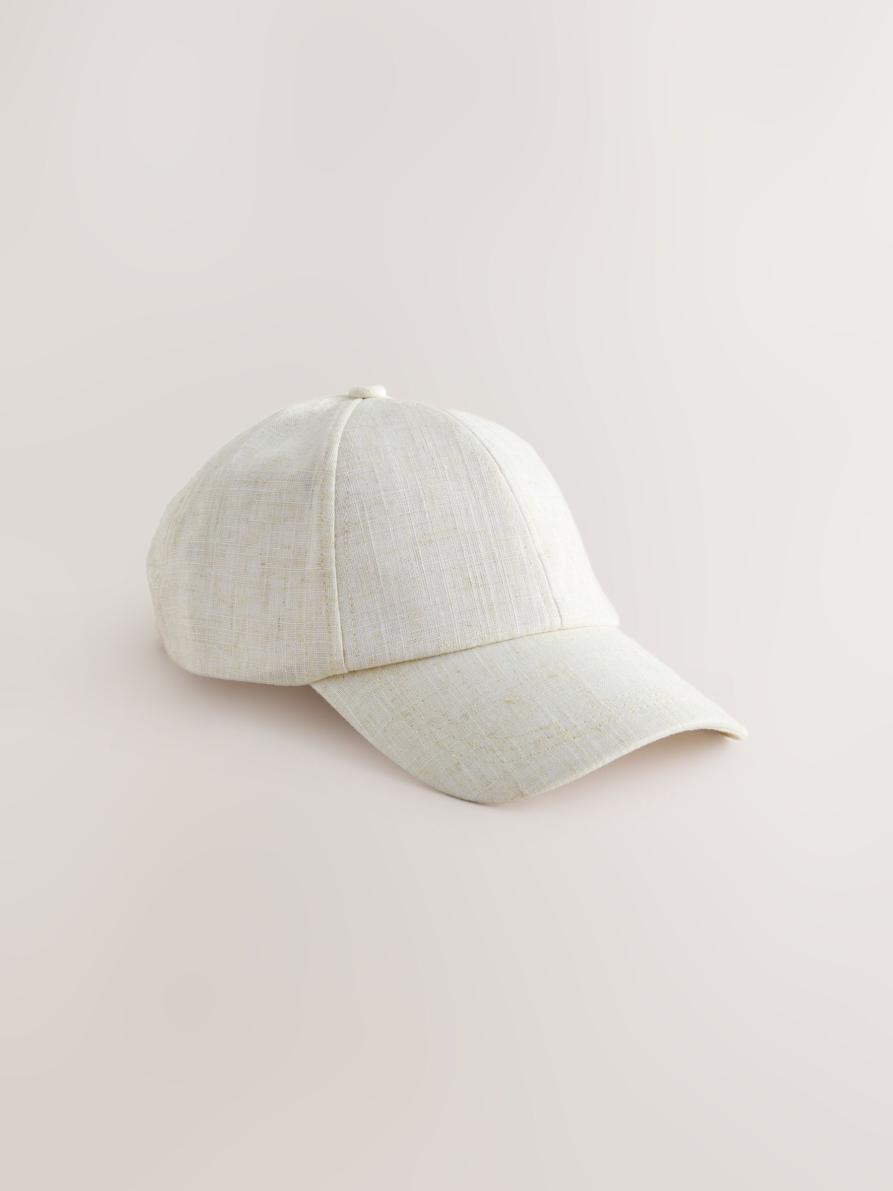 Chocolate brown linen blend cap - British product