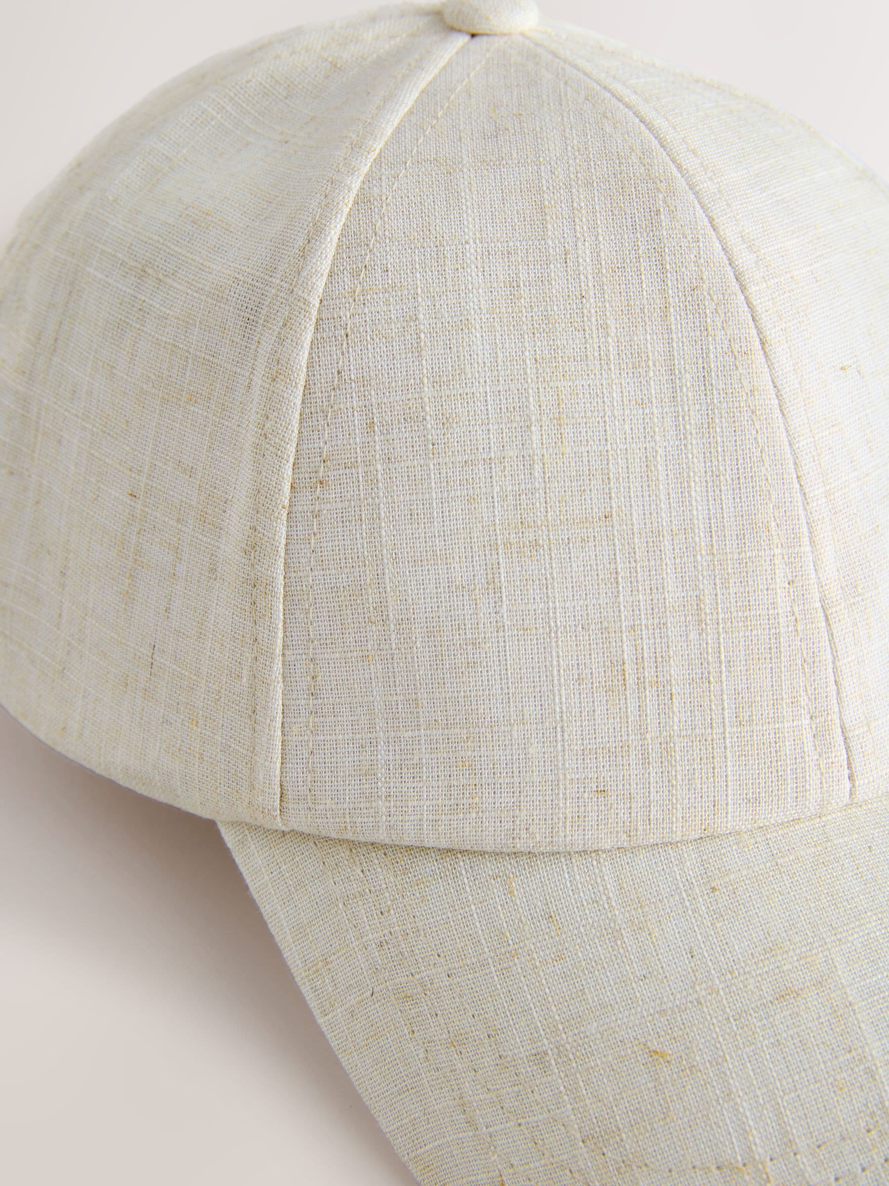 Chocolate brown linen blend cap - British product