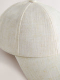 Chocolate brown linen blend cap - British product