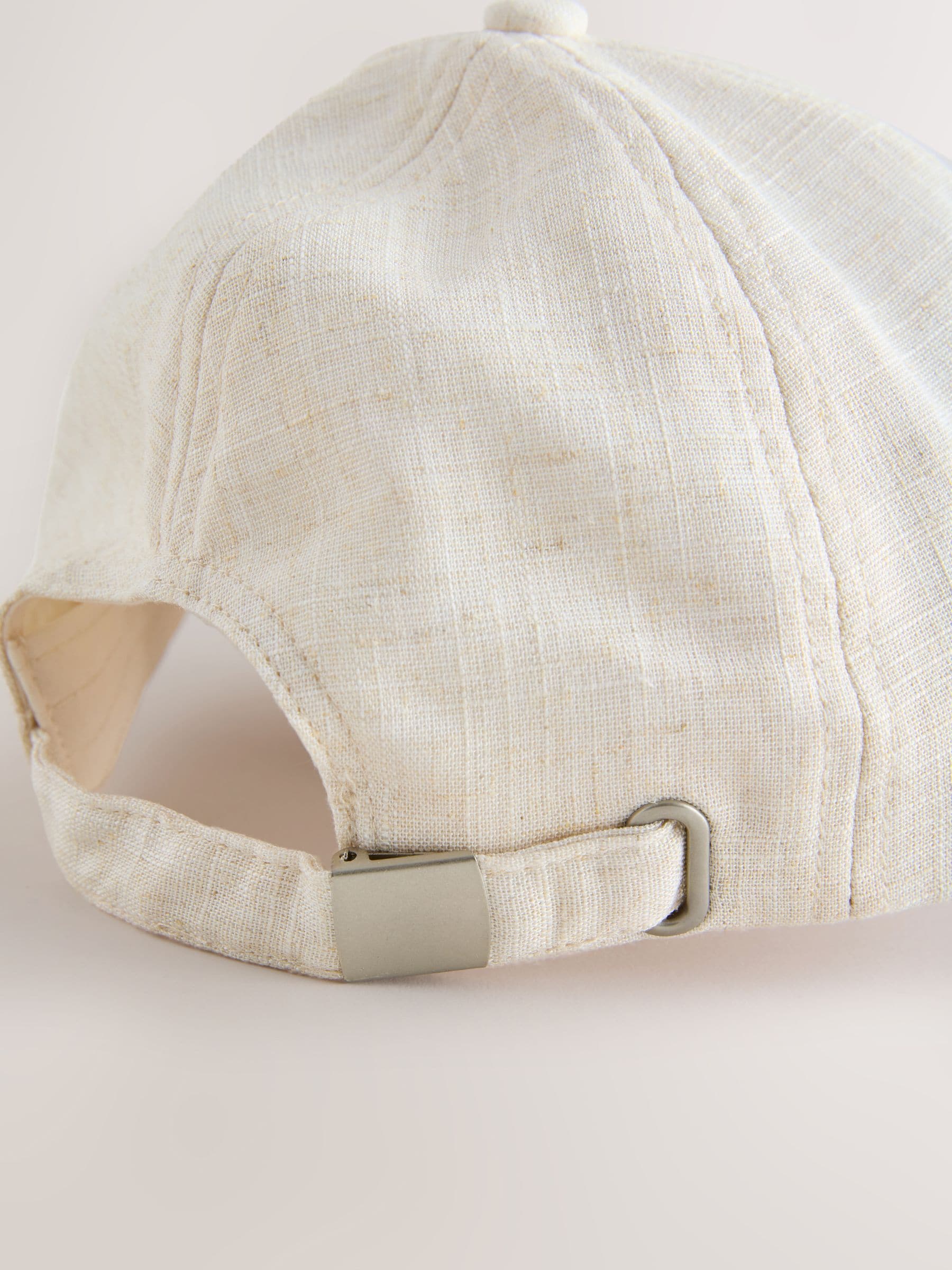 Chocolate brown linen blend cap - British product