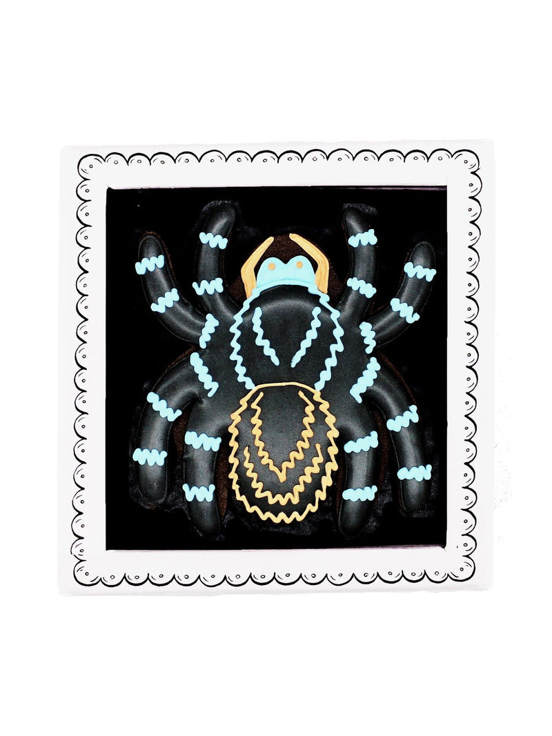 Biscuiteers Hand-Iced Scary Spider Letterbox Biscuits