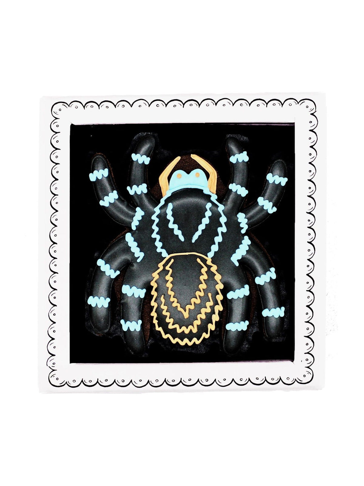 Biscuiteers Hand-Iced Scary Spider Letterbox Biscuits