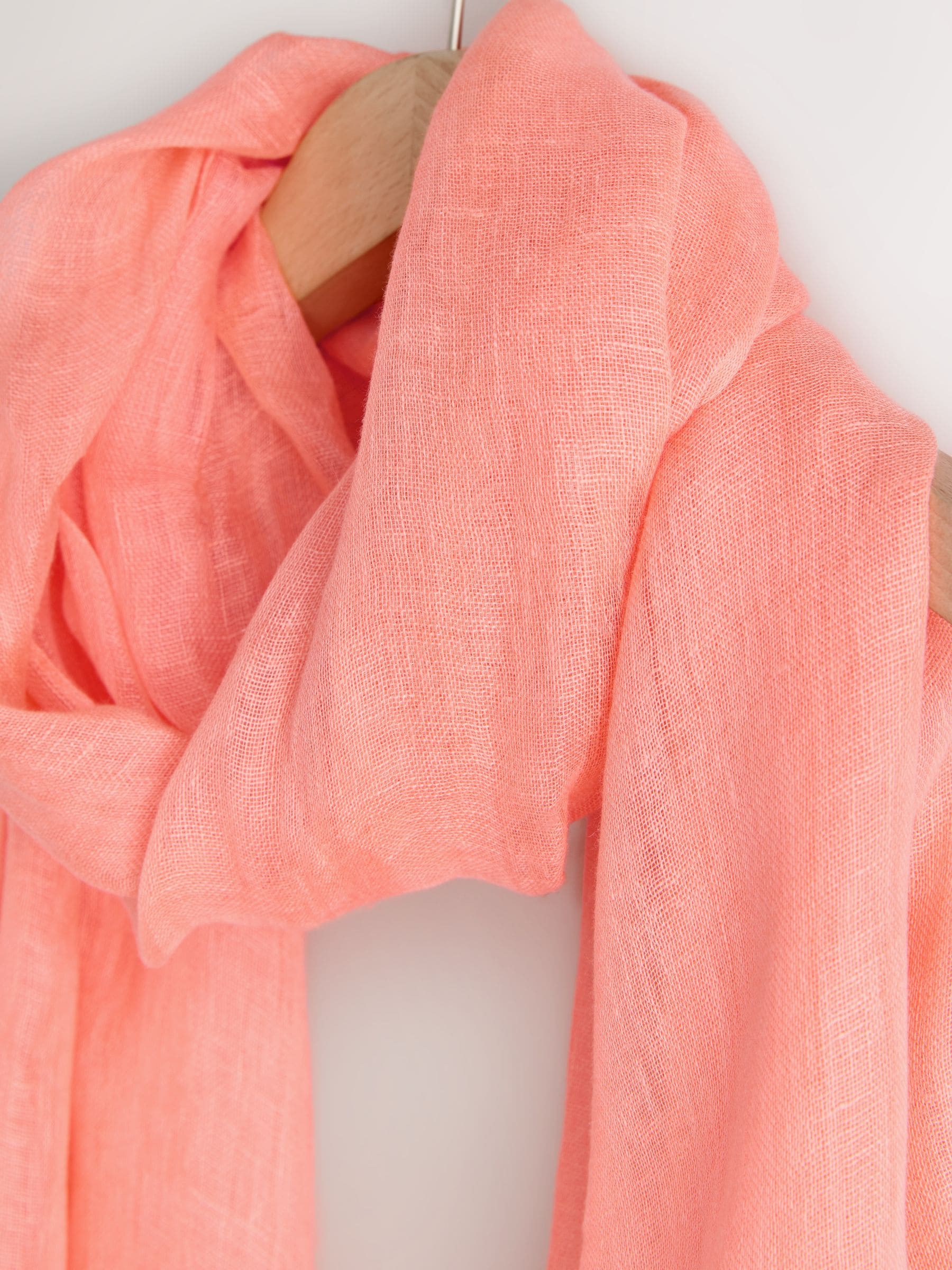 Linen scarf sarong bright pink multiway, UK version