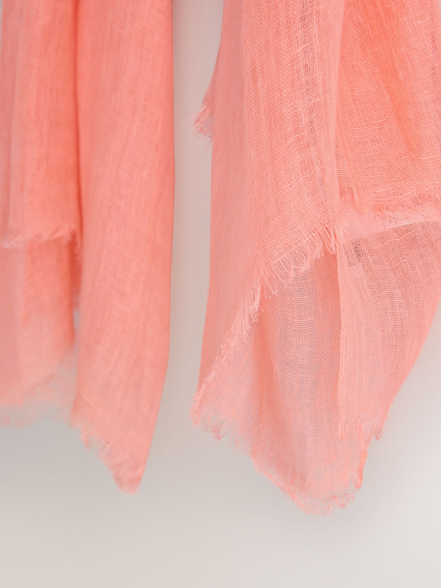 Linen scarf sarong bright pink multiway, UK version