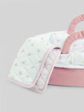 JoJo Maman Bébé pink personalised doll carry cot, UK version