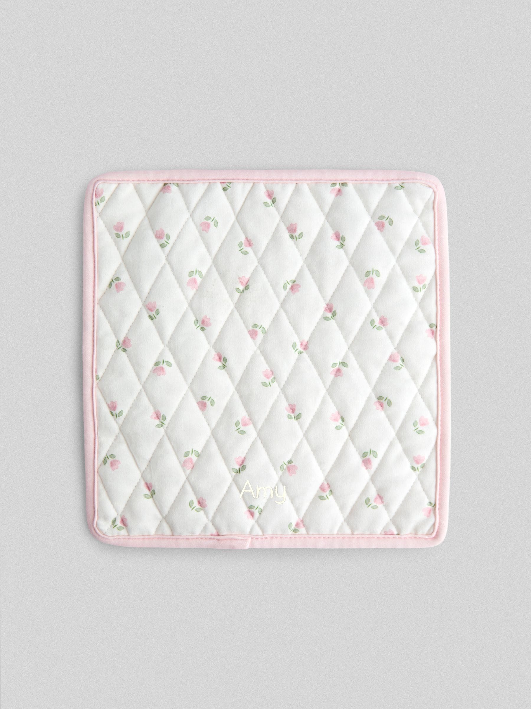 JoJo Maman Bébé pink personalised doll carry cot, UK version