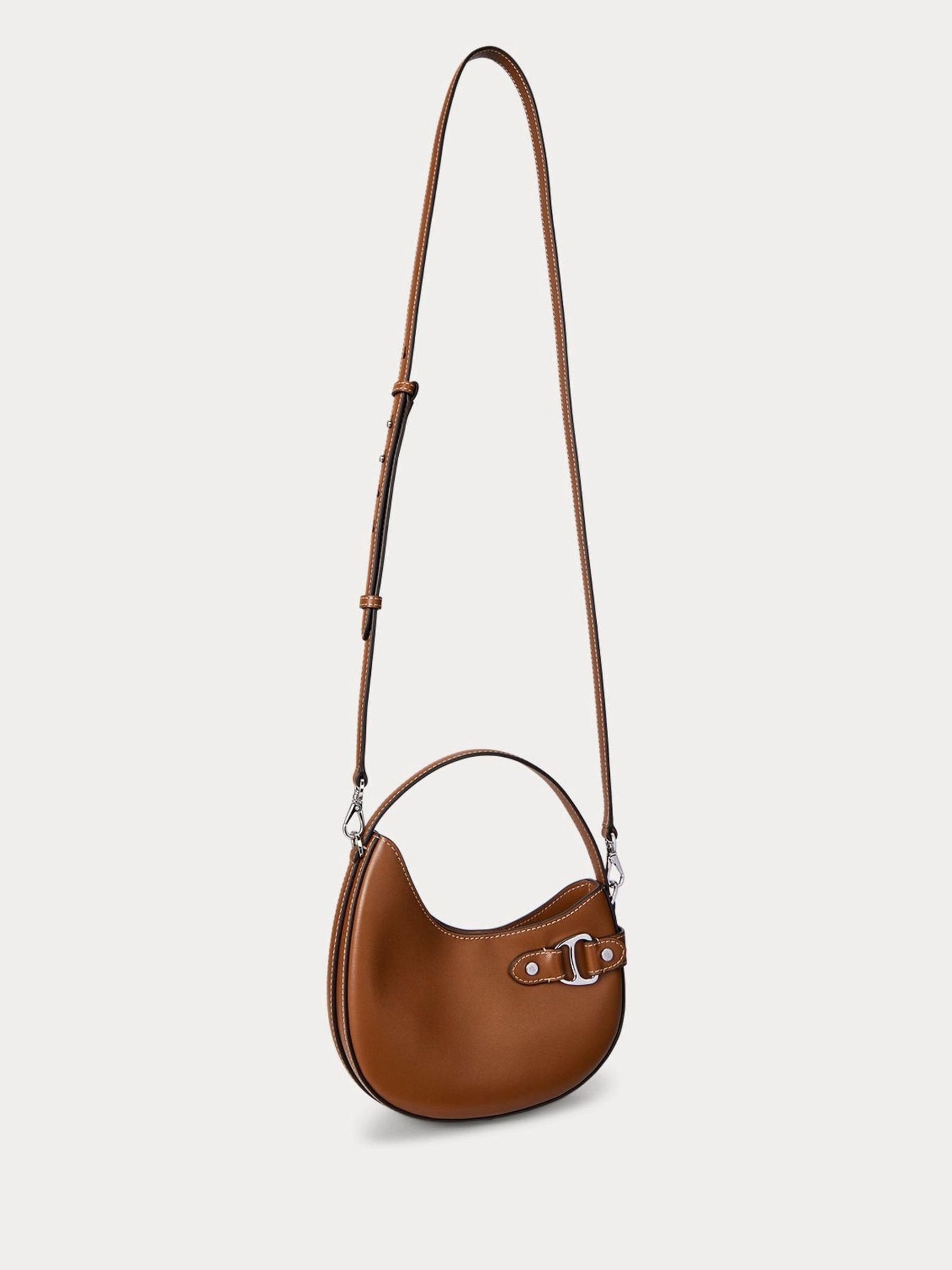 Lauren Ralph Lauren brown Tasha leather crossbody bag (British brand)