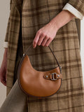 Lauren Ralph Lauren brown Tasha leather crossbody bag (British brand)
