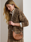 Lauren Ralph Lauren brown Tasha leather crossbody bag (British brand)
