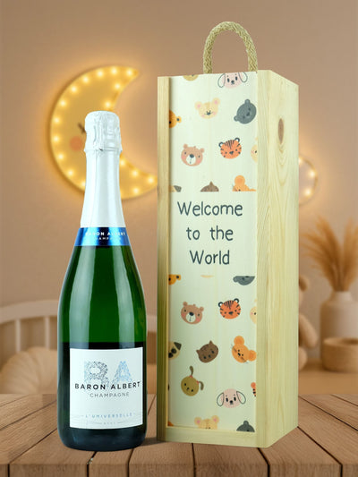LeBonVin Willkommen auf der Welt Brut Champagner Geschenkbox 750ml