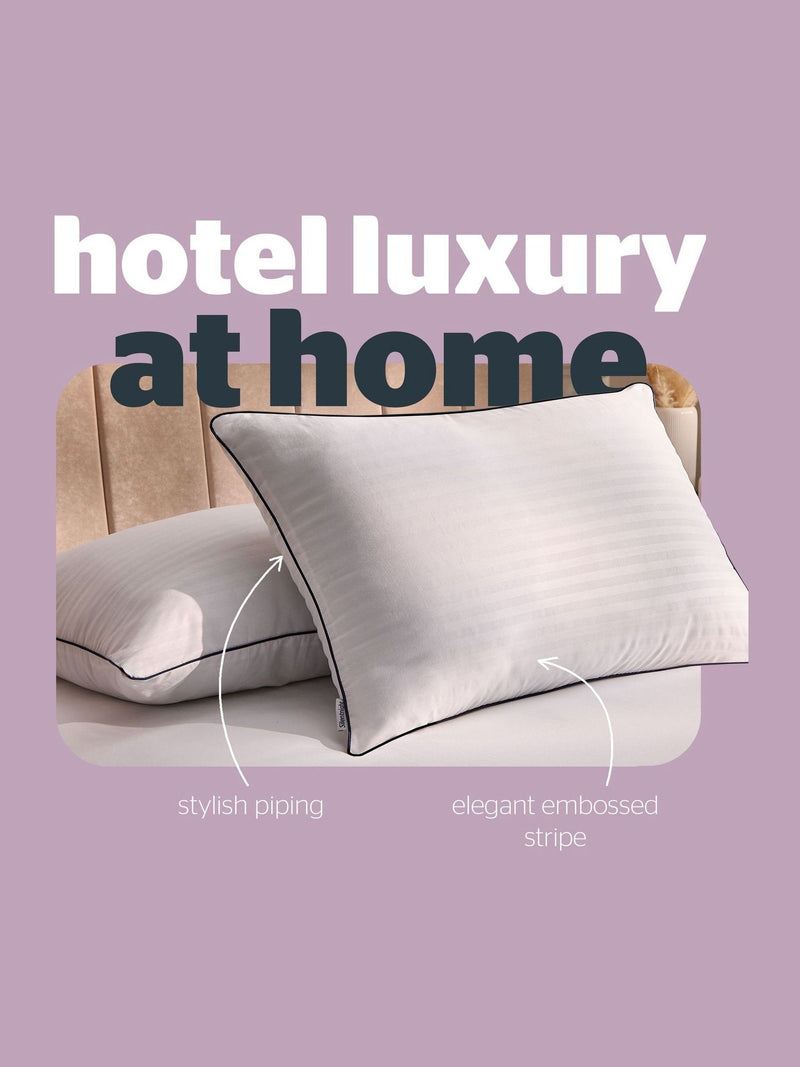Silentnight Luxury Piped Hotel Collection 4 Pack Pillow