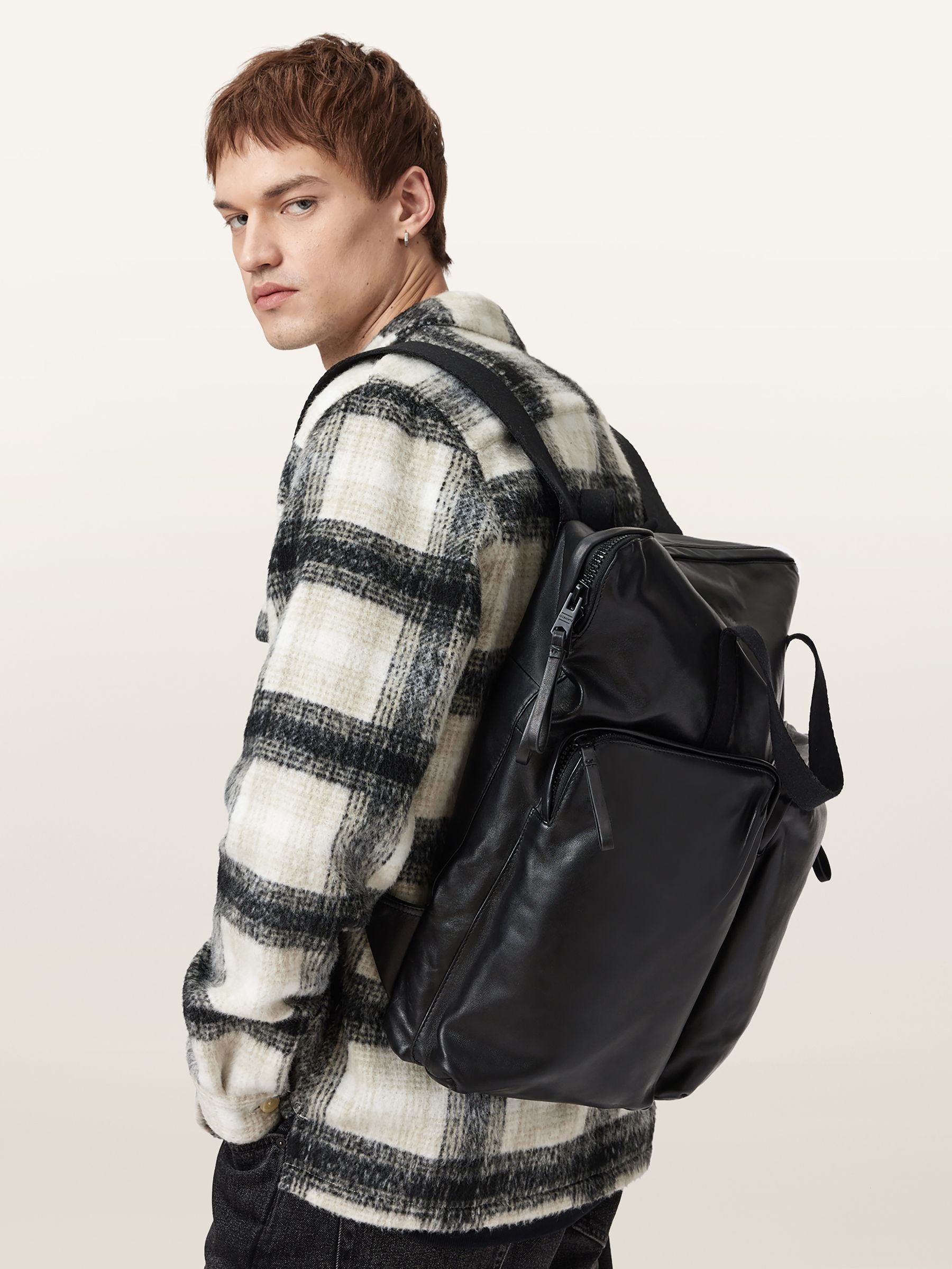 AllSaints Black Haven Force backpack - British product
