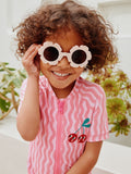 Light pink flower sunglasses for children (British brand)