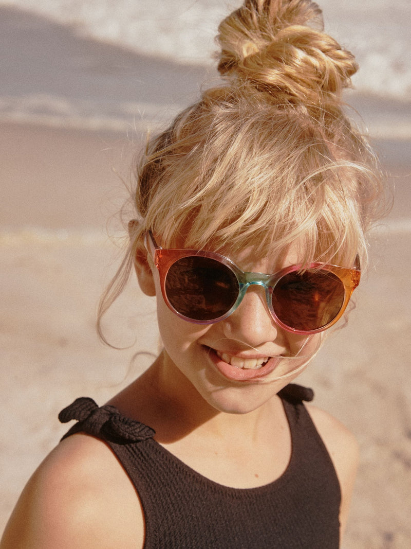 Pink/Lilac Round Sunglasses