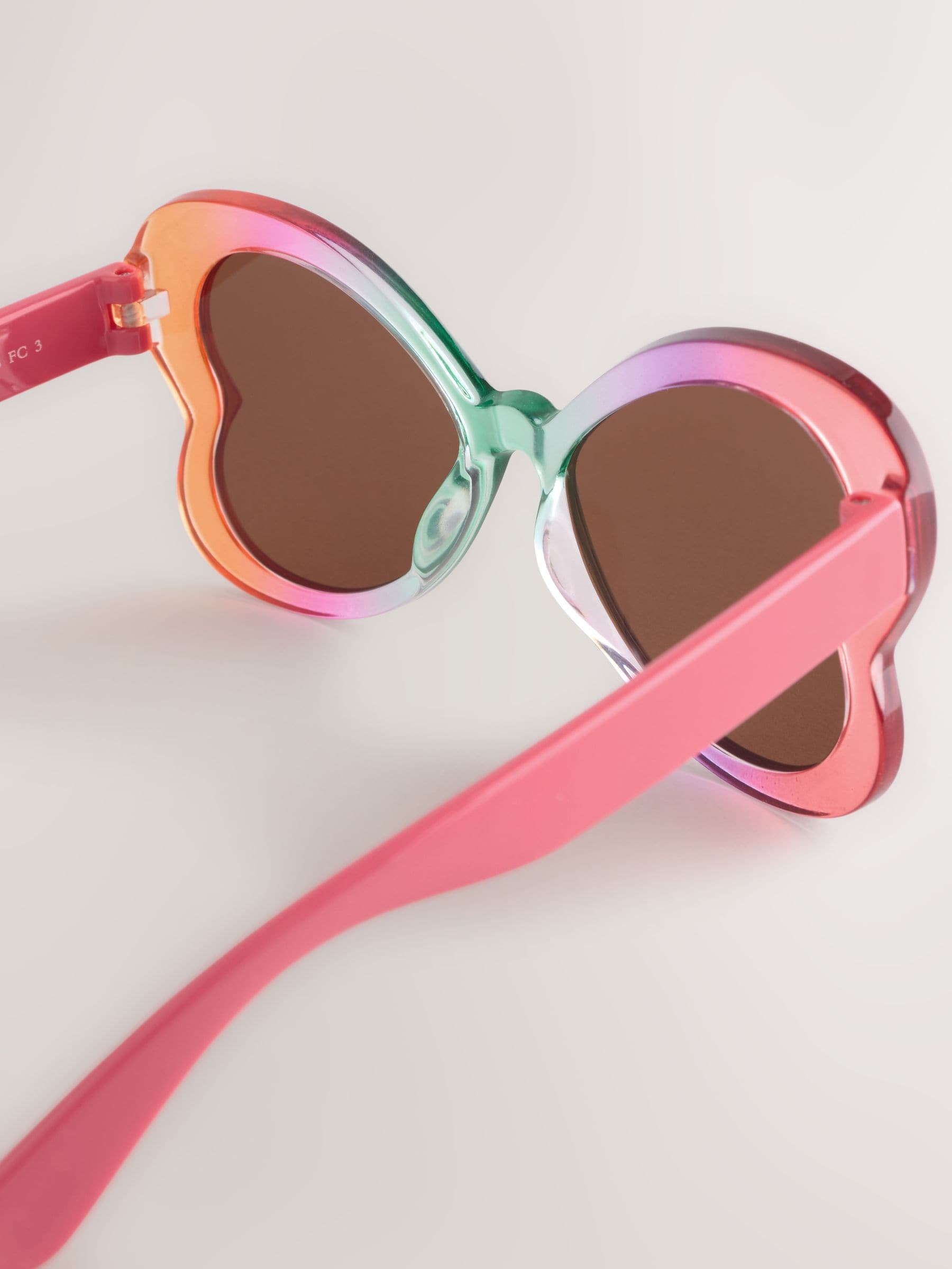 Rainbow butterfly novelty sunglasses recycled polycarbonate, imported from the UK
