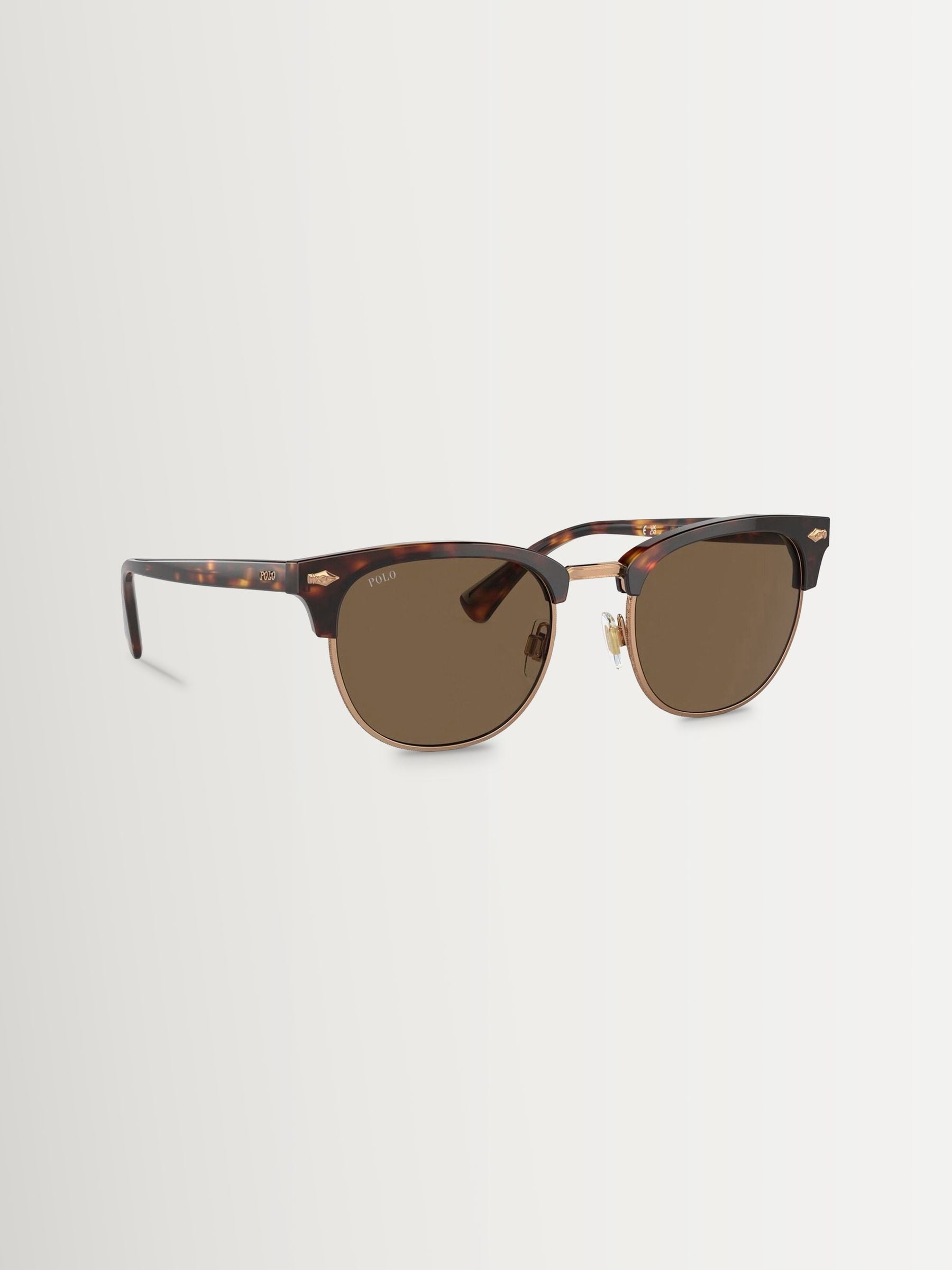 Polo Ralph Lauren PH4217 round sunglasses with brown tortoise frame, UK version