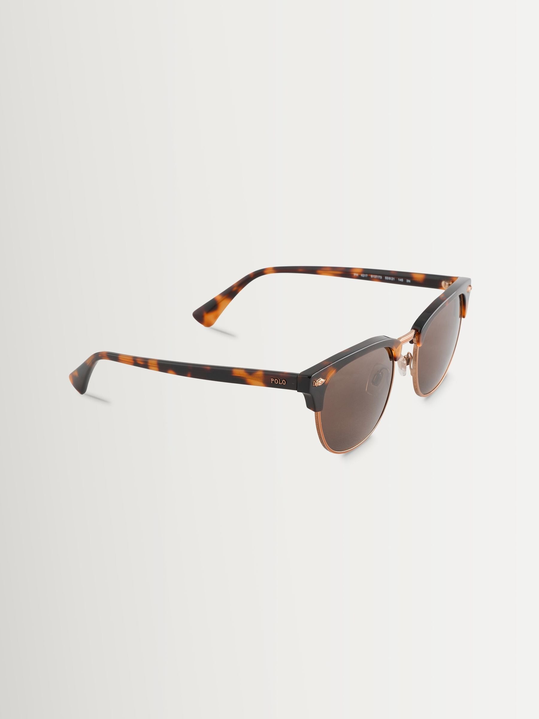 Polo Ralph Lauren PH4217 round sunglasses with brown tortoise frame, UK version