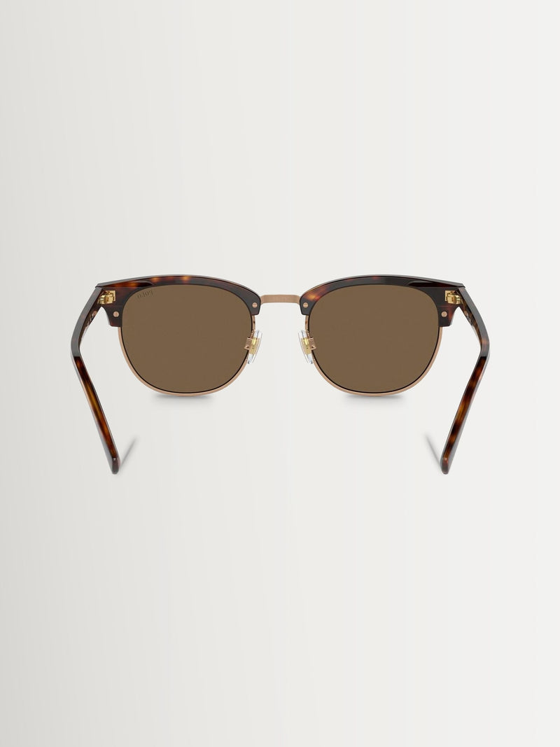 Polo Ralph Lauren PH4217 round sunglasses with brown tortoise frame, UK version