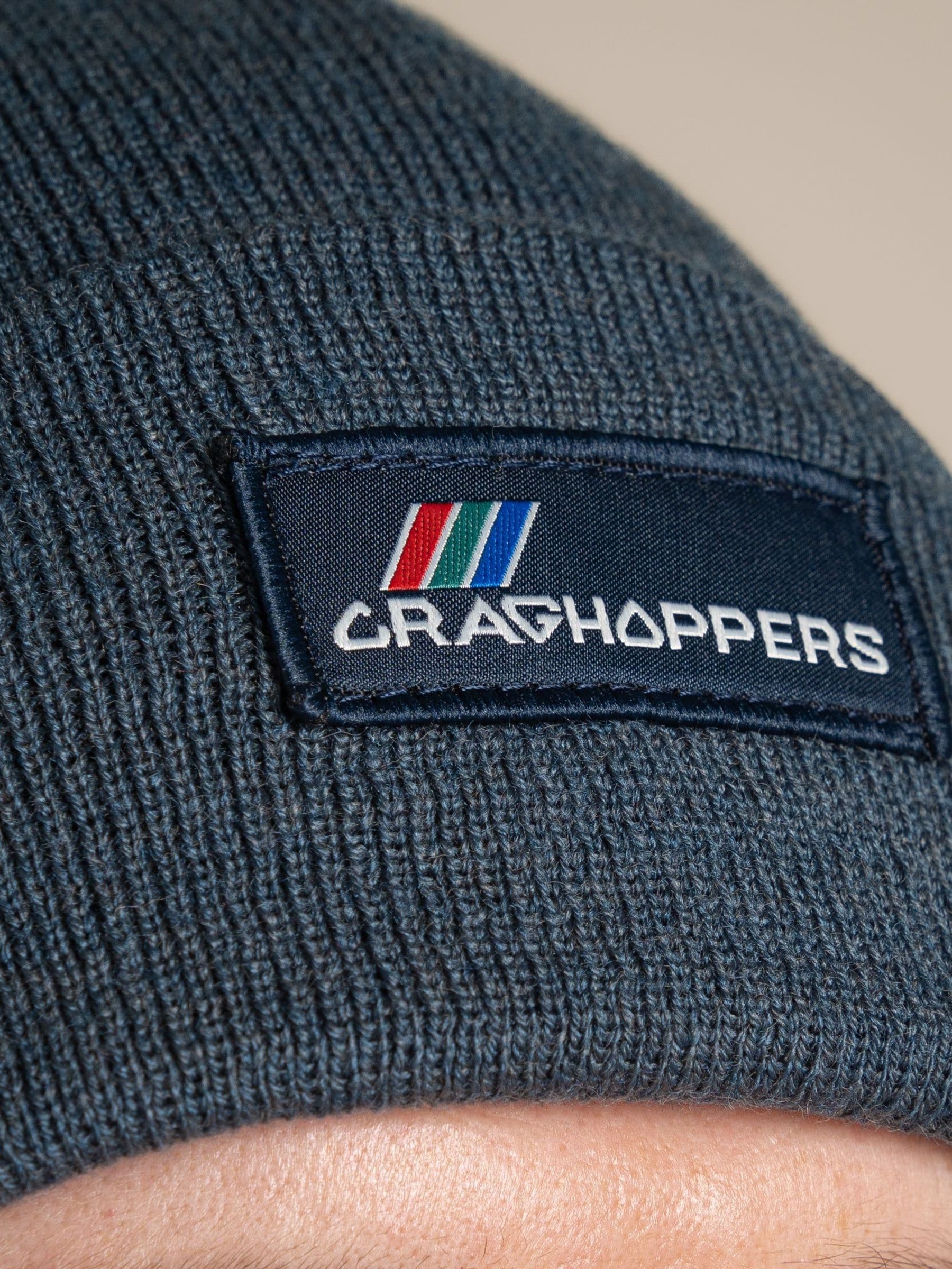 Craghoppers Blue Archive knitted beanie (British brand)
