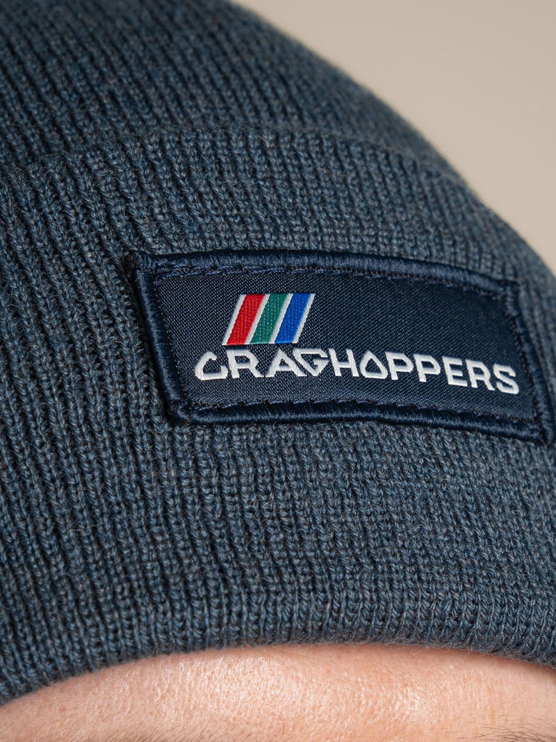 Craghoppers Blue Archive knitted beanie (British brand)