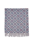 Joules Blue Cream Country Tiles throw 150x200cm, UK version