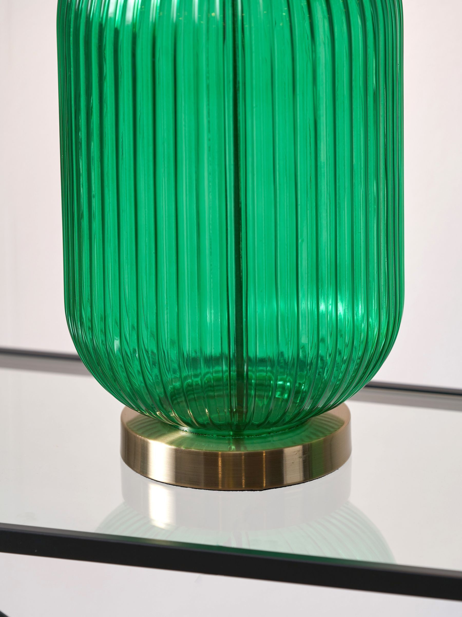 Designers Guild Emerald Varese table lamp, imported from the UK