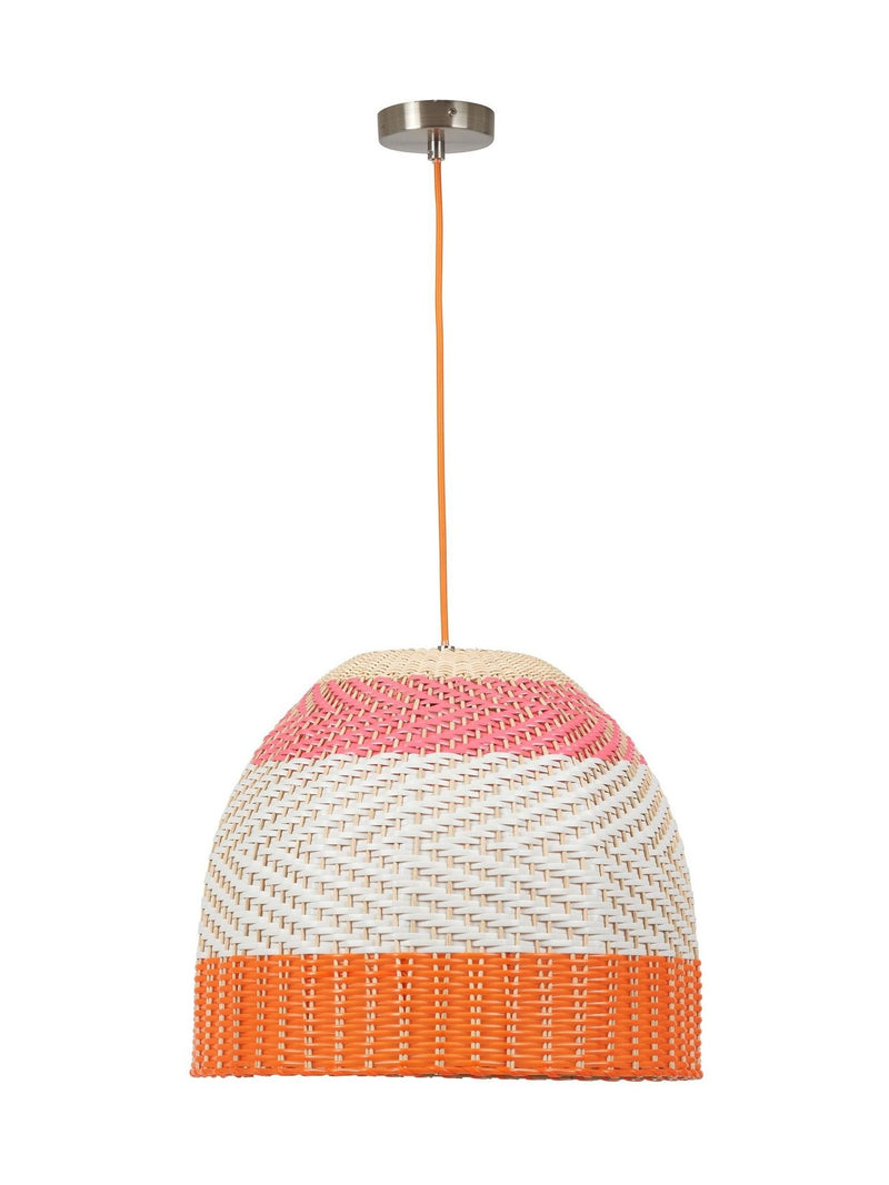 Designers Guild Pimento Brera rattan ceiling pendant, imported from the UK
