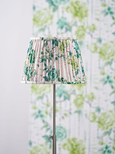Next Designers Guild Emerald Kyoto Flower Pleated Lamp Shade, 14 inch- Buy online at McGrocer