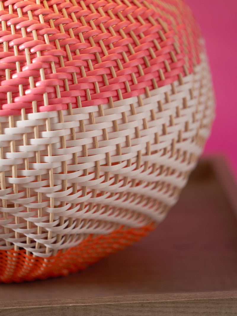 Designers Guild Pimento Brera rattan table lamp, UK version