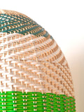 Designers Guild Emerald Brera rattan ceiling pendant, UK version