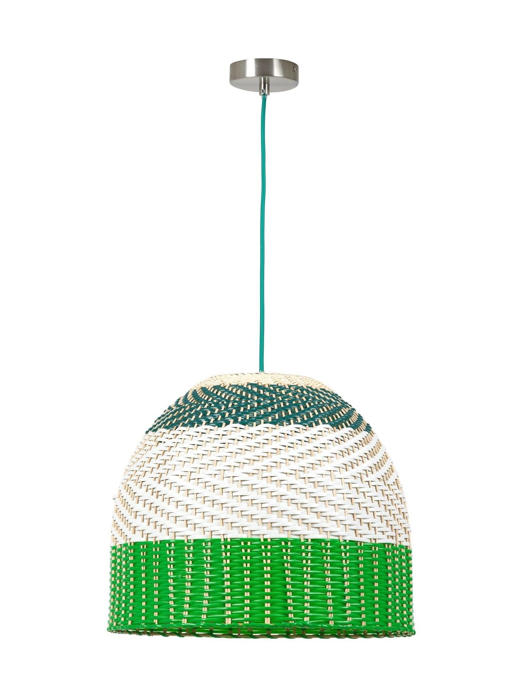 Designers Guild Emerald Brera rattan ceiling pendant, UK version
