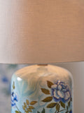 Designers Guild blue Porcelaine de Chine table lamp set, UK version